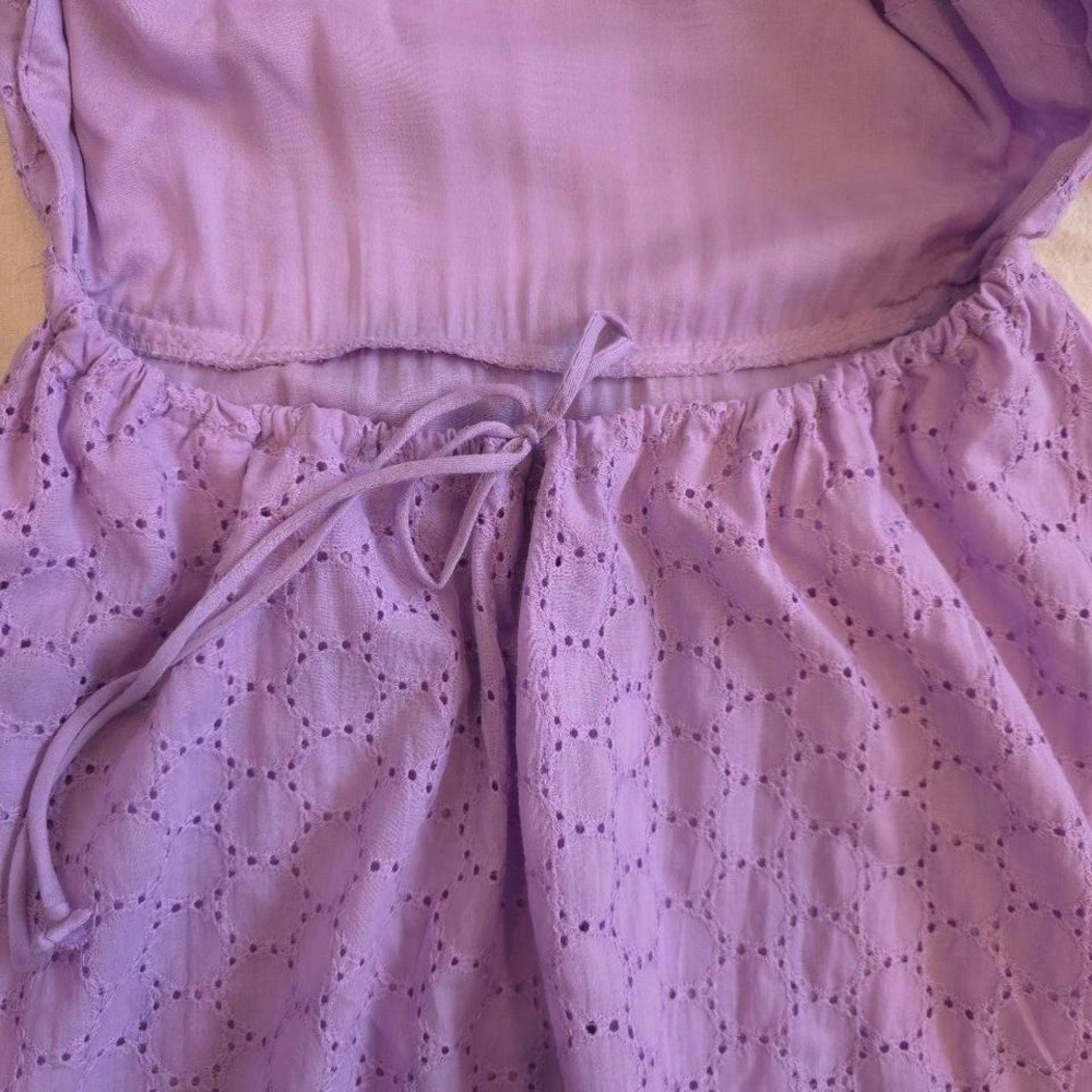Olivaceous purple lavender mini dress with tie back detail. Size: S - Picture 5 of 8